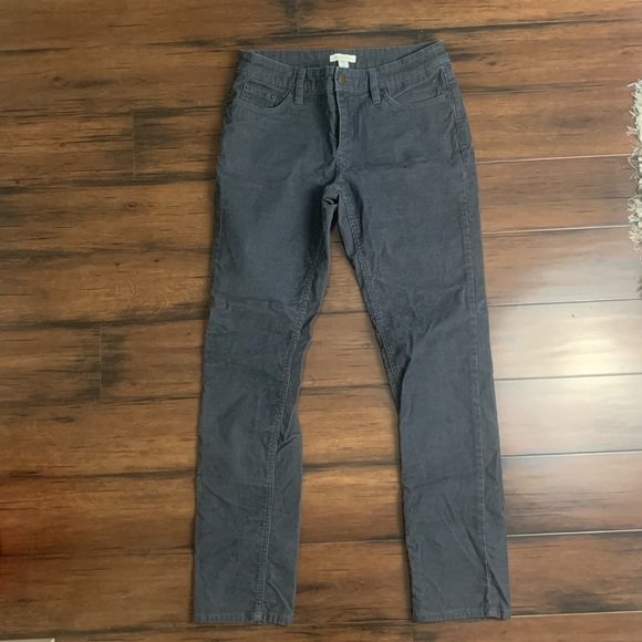 Garnet Hill Gray Corduroy Pants Size 6p 